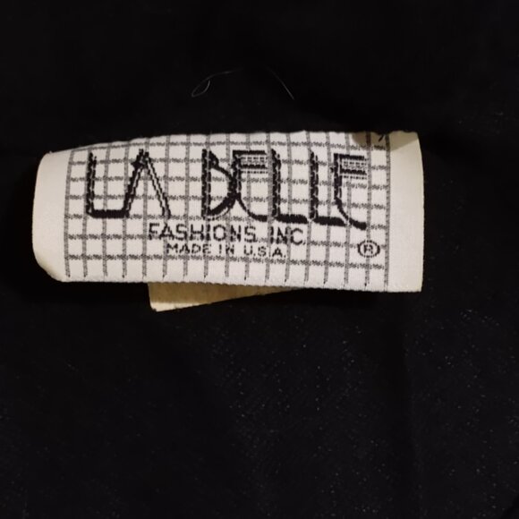 Black Mini Dress with Pearl & Gold Buttons - Picture 6 of 7